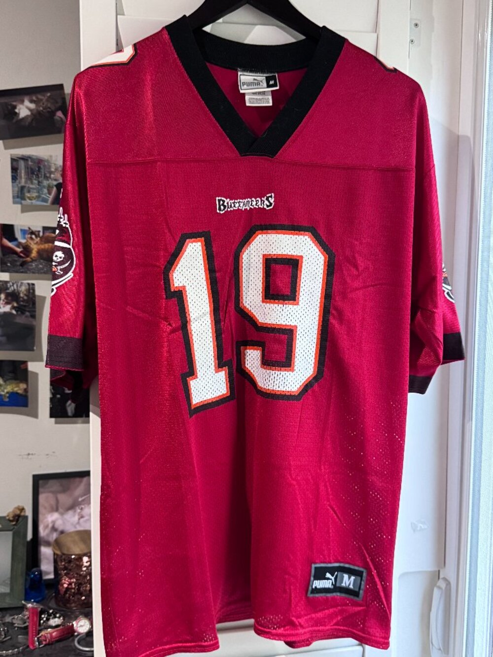 🔥🏈 VINTAGE TAMPA BAY BUCCANEERS #19 PUMA JERSEY | KEYshawn JOHNSON | SIZE M 🏈